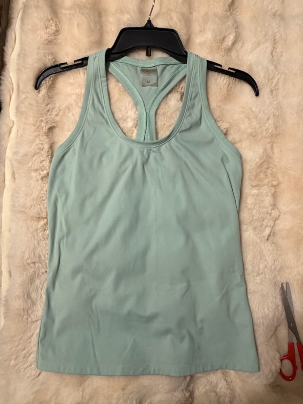 Calia Mint Green Racerback Tank Medium Athletic Workout Top Activewear